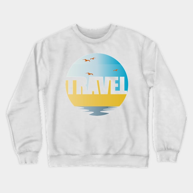 travel-  travel poster-  travel mug- travel bag- travel journal-  travel gift_  travel posters- travel planner Crewneck Sweatshirt by YOUNESS98